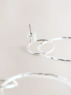 Next Tonalité argentée - Pendants d'oreilles cercle Outlet