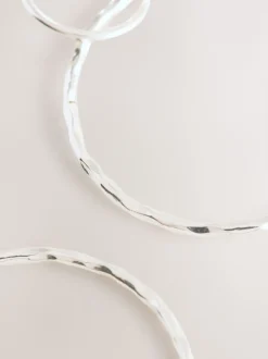 Next Tonalité argentée - Pendants d'oreilles cercle Outlet