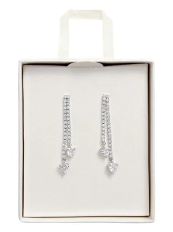 Next Tonalité argentée - Pendants d'oreilles cristaux Best