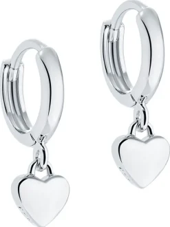 Ted Baker Tonalité argentée - HARRYE : Boucles d’oreilles Tiny Heart Huggie
