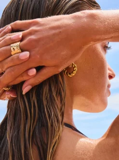 Next Tonalité d'or - Bague en acier inoxydable Clearance