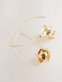 Next Tonalité d'or - Boucles d’oreilles à fleurs