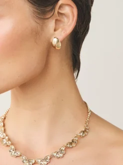 Next Tonalité d'or - Boucles d'oreilles Bouton Sale