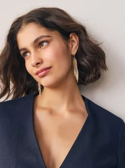 Next Tonalité d'or - Boucles d'oreilles chunky à glands Online