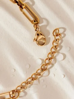 Next Tonalité d'or - Bracelet en acier inoxydable avec chaîne de trombones Hot