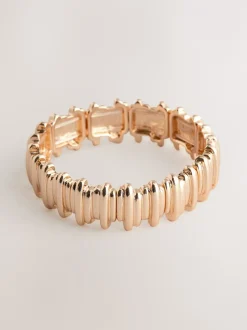 Next Tonalité d'or - Bracelet extensible à crêtes
