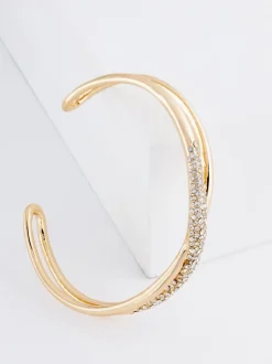 Next Tonalité d'or - Bracelet manchette Twist Sparkle Hot