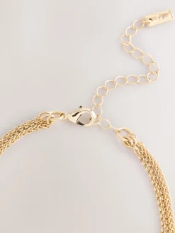 Next Tonalité d'or - Collier à gouttes superposées avec détails scintillants Discount