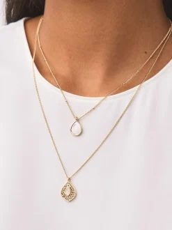 Next Tonalité d'or - Collier Beige Sable superposé Hot