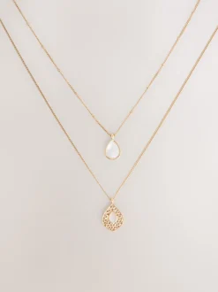 Next Tonalité d'or - Collier Beige Sable superposé Hot