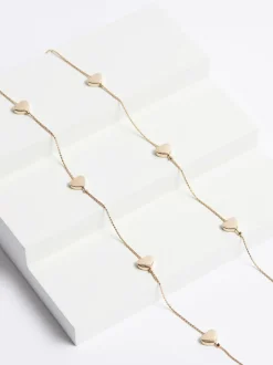 Next Tonalité d'or - Collier Corde Long Coeur Hot