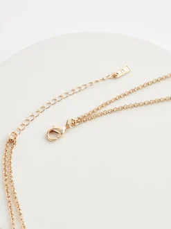 Next Tonalité d'or - Collier double épaisseur à découpe Sale