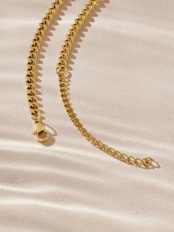 Next Tonalité d'or - Collier en acier inoxydable avec barre en T Outlet