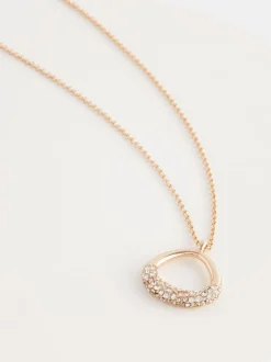 Next Tonalité d'or - Collier ouvert en forme de goutte d’eau New