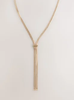 Next Tonalité d'or - Collier Slinky Chain Y Profile New