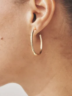 Next Tonalité d'or - Créoles brillantes Clearance