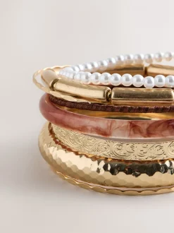 Next Tonalité d'or - Lot de bracelets mixtes Online