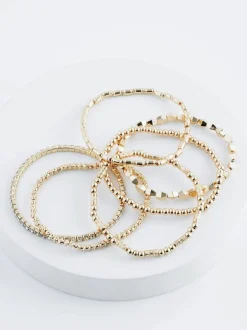 Next Tonalité d'or - Lot de bracelets extensibles scintillants Discount