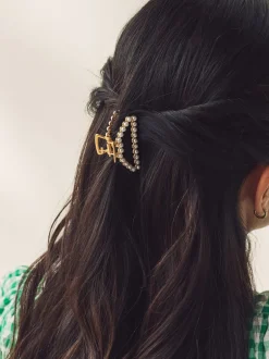 Next Tonalité d'or - Mini pince à griffes perle Online