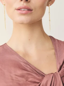 Next Tonalité d'or - Pendants d'oreilles scintillants Clearance