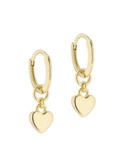 Ted Baker Tonalité d'or - HARRYE : Boucles d’oreilles Tiny Heart Huggie Online