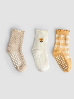 Jojo Maman Bébé Tournesol moutarde - 3-Lot Chaussettes Clearance