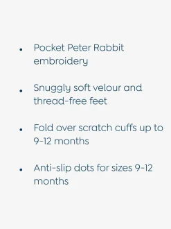 Jojo Maman Bébé Tout-en-un en velours à pieds Outlet