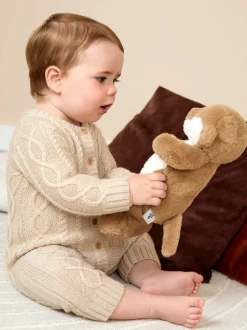 Jojo Maman Bébé Tout-en-un en maille torsadée avec Chapeaux Discount