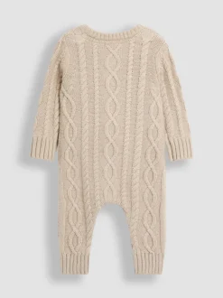 Jojo Maman Bébé Tout-en-un en maille torsadée avec Chapeaux Discount