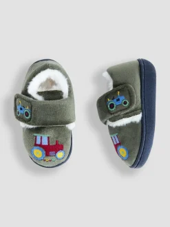 Jojo Maman Bébé - Chaussons Tracteur Vert Outlet