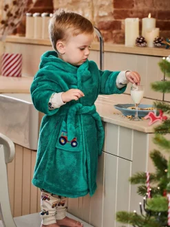 Jojo Maman Bébé Tracteur Vert - Peignoir Digger Best