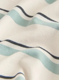 Next Train bleu/écru - T-shirt Rayure Manches courtes (3mois-7ans) (3mois-7ans) New