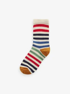 Next - Paquet de chaussettes en coton riche 7 Transport multi-Rayé Online