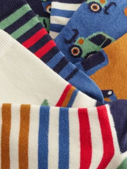 Next - Paquet de chaussettes en coton riche 7 Transport multi-Rayé Online