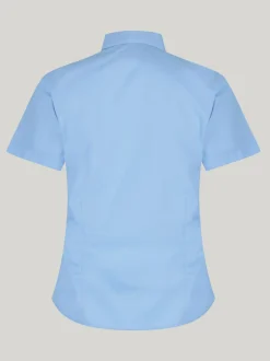 Trutex Bleu Coupe ajustée Manches courtes  2 Pack Chemises d'école Online