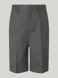 Trutex Junior Boys Slim Leg Gris 2 Pack School Shorts Outlet