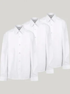 Trutex Lot de 3 chemises blanches à manches longues Sale