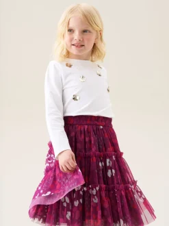 Angel & Rocket T-shirt Georgie orné de sequins à manches longues Clearance