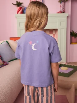 Eleanor Bowmer T-shirt Blue Moon Child 100% coton New