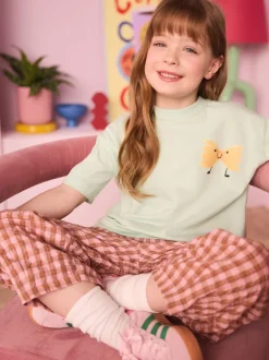 Eleanor Bowmer T-shirt Kids Green Pasta 100% coton Best