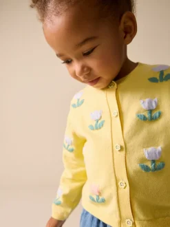 Next tulipe Jaune - Cardigan (3 à 10 ans) Online