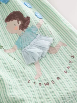 Next Turquoise motif fée - Robe en jersey (3mois à7ans) Sale