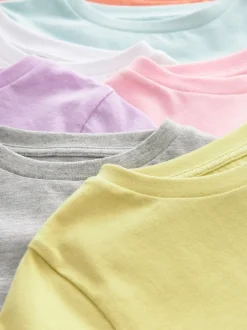 Next Unis multicolore pastel - Pack T-shirt 7 (3-16ans) Sale