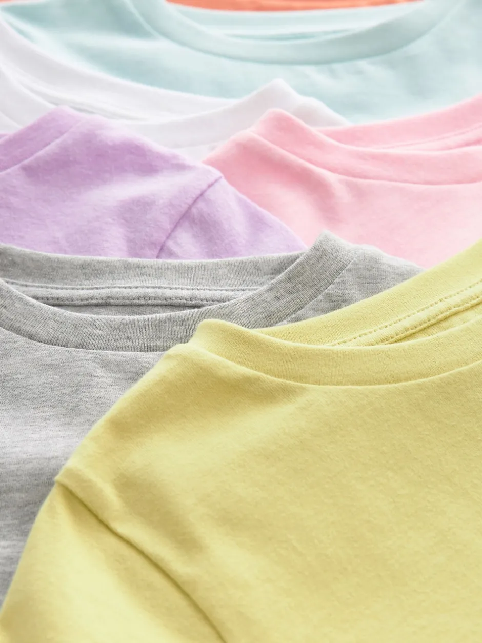Next Unis multicolore pastel - Pack T-shirt 7 (3-16ans) Sale