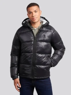 U.S. Polo Assn . Veste matelassée épaisse brillante pour homme