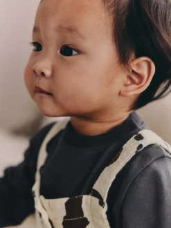 Next Vache anthracite/Crème - Ensemble Salopettes et Body BÉBÉ 2 Pieces (0mois-3ans) Best