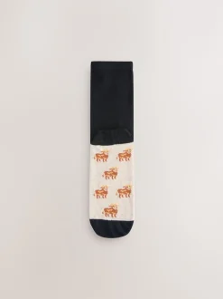 Next - Semelle intérieure Ankle Socks 5 Pack Vache Hamish Highland Discount
