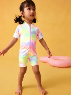 Next - Maillot de bain Sunsafe (3mths-10yrs) Vague arc-en-ciel Outlet