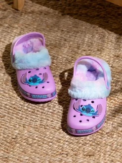 Vanilla Underground Disney Sabots doublés de fausse fourrure Stitch Filles Clearance