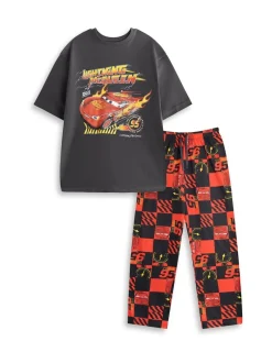Vanilla Underground Disney Cars Lightning McQueen Ensemble Pyjamas Long à Manches Courtes New